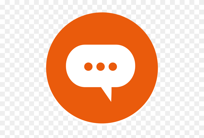 512x512 Cloud Chat Round Icon - Chat Icon PNG