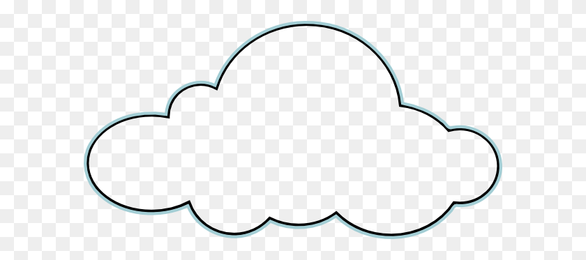 600x313 Cloud Clip Art Black And White - Sun And Clouds Clipart