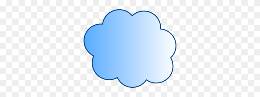 300x255 Cloud Clip Art Outline - Fluffy Cloud Clipart
