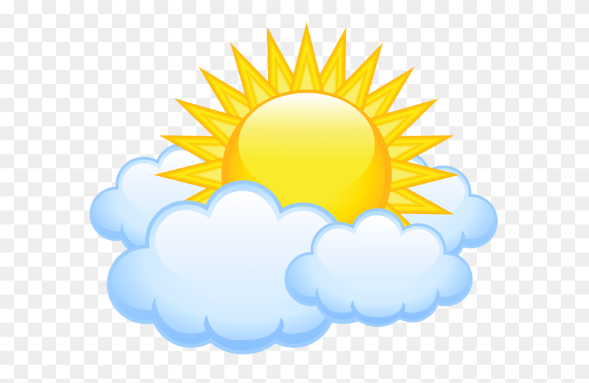 600x486 Cloud Clip Art Sunshine - Sunshine Clipart