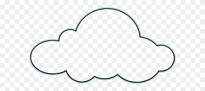 600x316 Cloud Clipart Outline Weather Clouds, Clipart - Rain Cloud Clipart