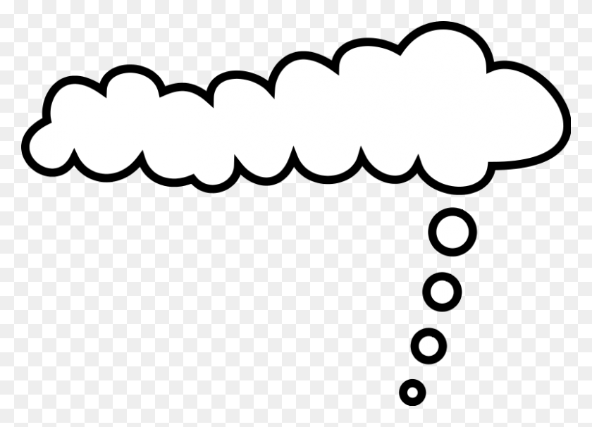 800x560 Cloud Clipart Png - Thought Cloud PNG