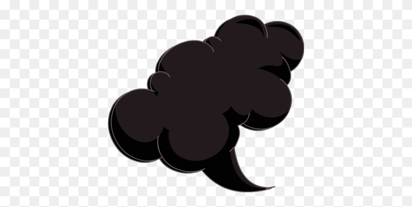 400x362 Cloud Clipart Smoke Cloud - Stormy Clipart
