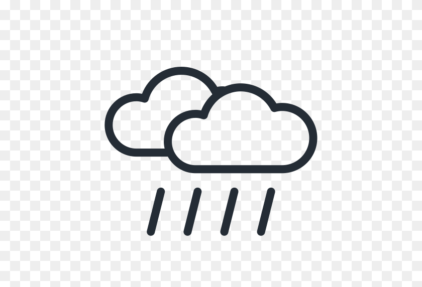 512x512 Cloud, Clouds, Rain, Rainy, Weather Icon - Rain Cloud PNG