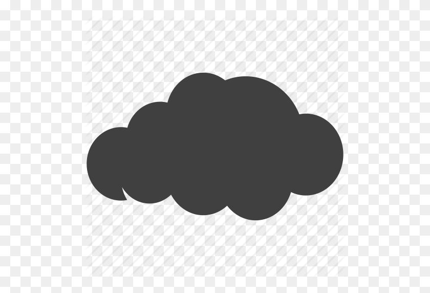 512x512 Cloud, Cloudy, Dark Icon - Dark Cloud PNG