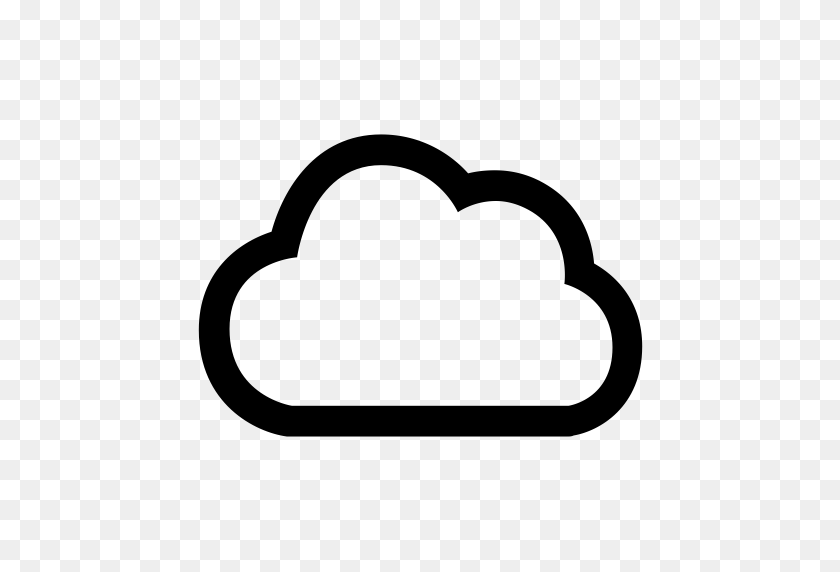 512x512 Cloud, Cloudy, Network, Weather Icon - Cloudy PNG