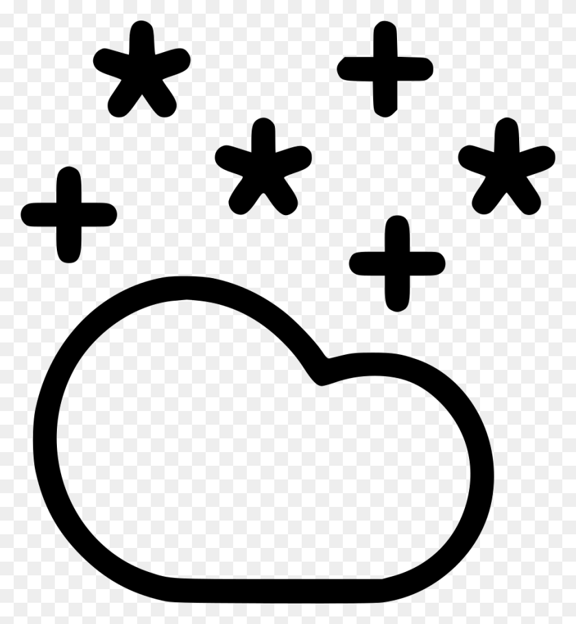 898x980 Cloud Cloudy Night Star Stars Png Icon Free Download - Night Stars PNG