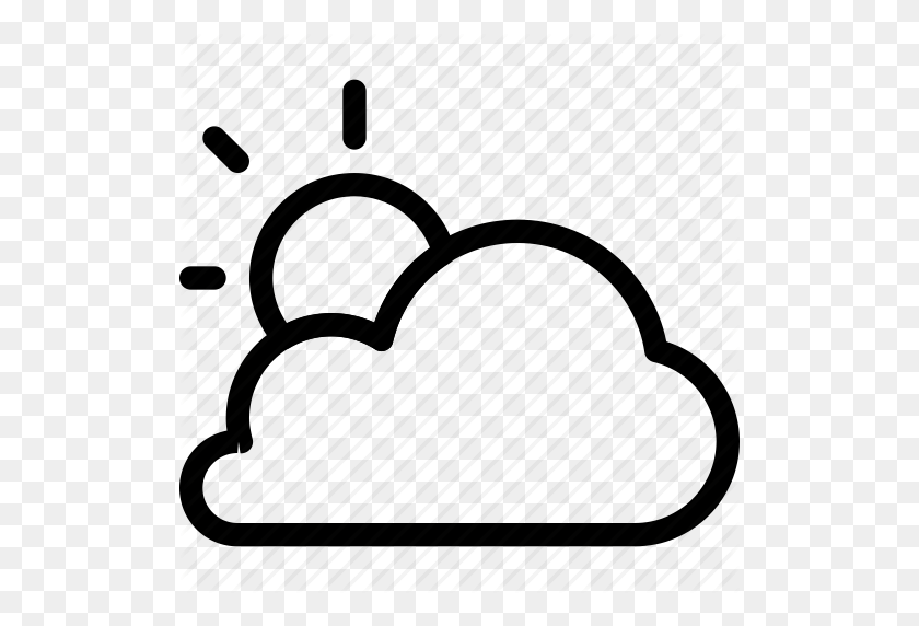 512x512 Cloud, Cloudy, Sky, Sun, Weather Icon - Cloudy Sky PNG