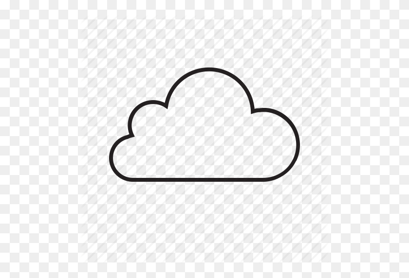 512x512 Cloud, Cloudy, Sky, Weather, Winter Icon - Cloudy Sky PNG