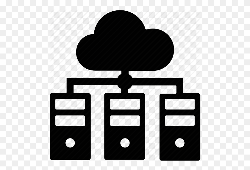 512x512 Cloud Computing Concept, Cloud Network Hosting, Cloud Network - Server Icon PNG
