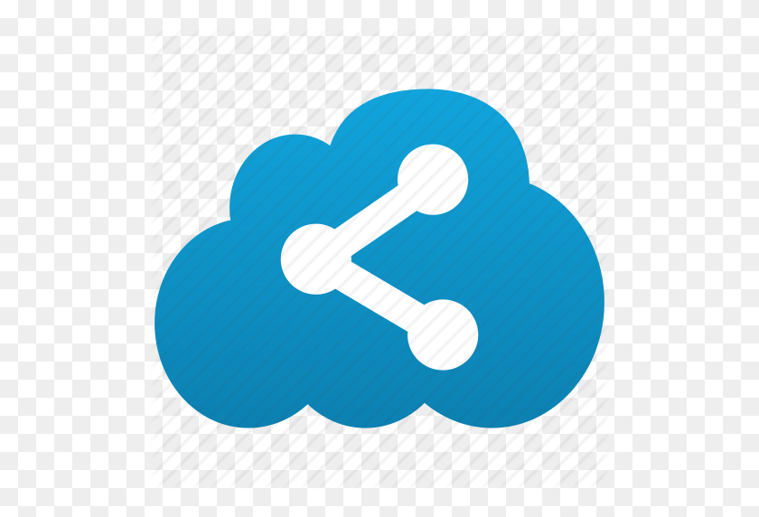 512x512 Cloud, Connections, Distribution, Sharing, Links, Mlm - Share Icon PNG