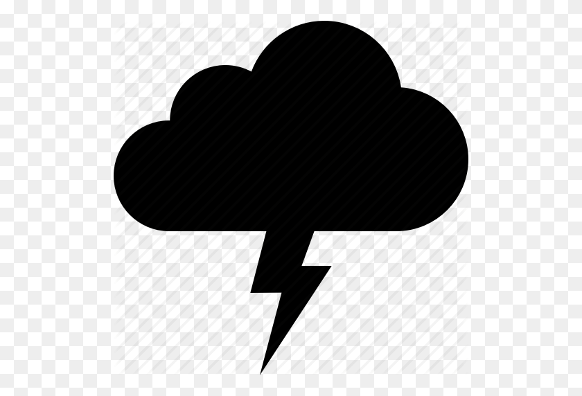 512x512 Cloud, Discharge, Electrostatic, Lightning, Thunder, Thunderstorm - Thunder And Lightning Clipart