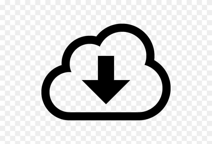 512x512 Cloud Download Icon - Download Icon PNG
