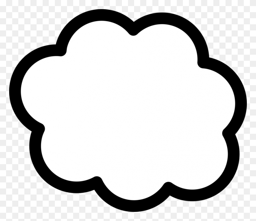 876x750 Cloud Drawing Computer Icons - Mushroom Clipart Black And White