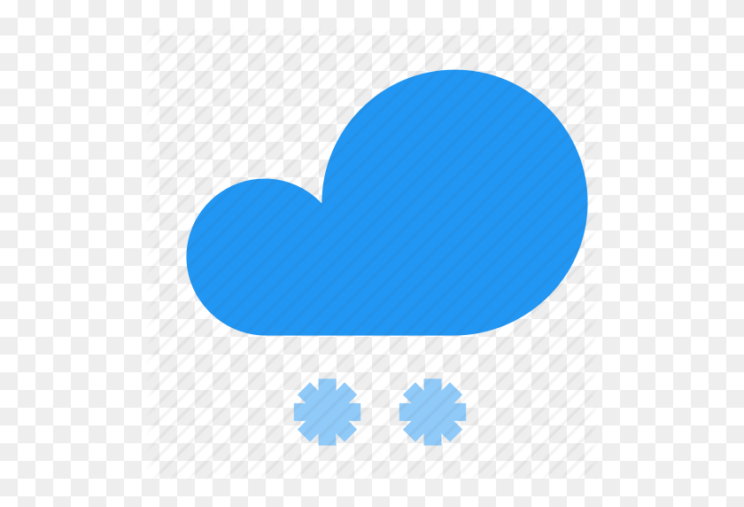512x512 Nube, Pronóstico, Escarcha, Nieve, Nevadas, Icono Del Tiempo - Caída De Nieve Png