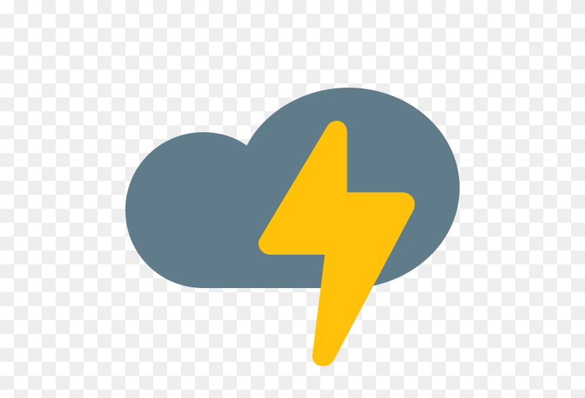 512x512 Cloud, Forecast, Lightning, Storm, Weather Icon - Storm Cloud PNG