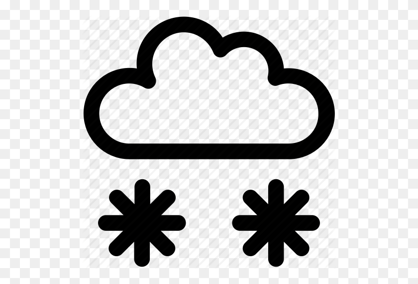 512x512 Cloud, Ice, Snow, Snow Falling, Snowflake Icon Icon - Snow Falling PNG