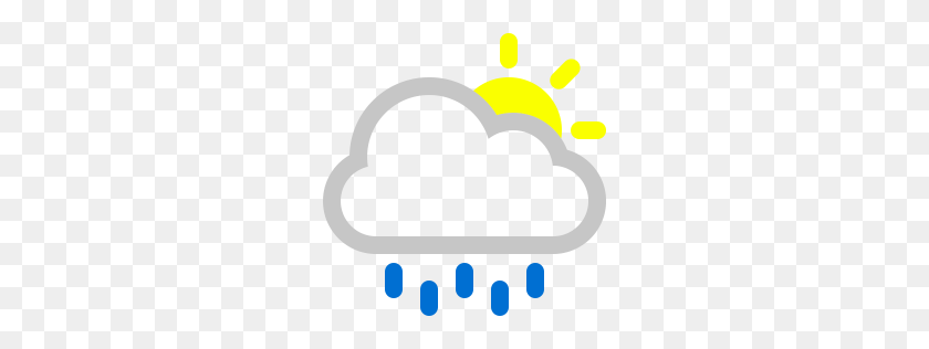 256x256 Cloud Icon Myiconfinder - Rain Cloud PNG