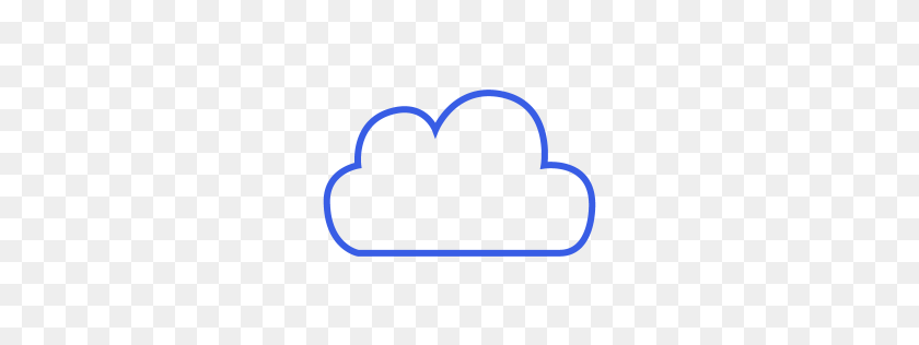 256x256 Cloud Icon Myiconfinder - Cloud Outline PNG