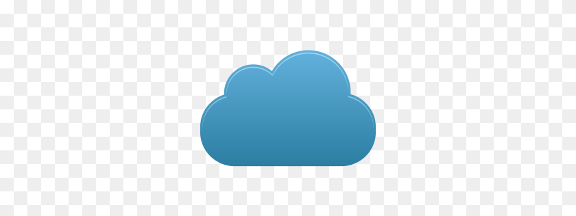 256x256 Cloud Icons - Blue Clouds PNG