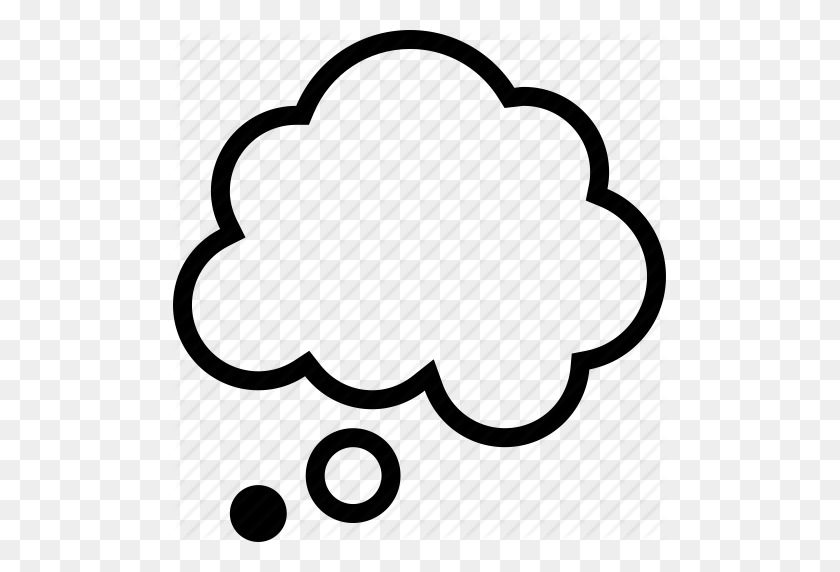 493x512 Cloud, Idea, Mind, Think, Thought Icon - Thought Cloud PNG