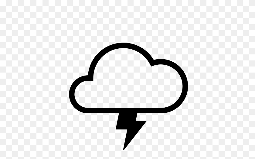 512x466 Cloud Lightning, Power Bolt, Sky Cloud Icon With Png And Vector - Lightning Cloud Clipart