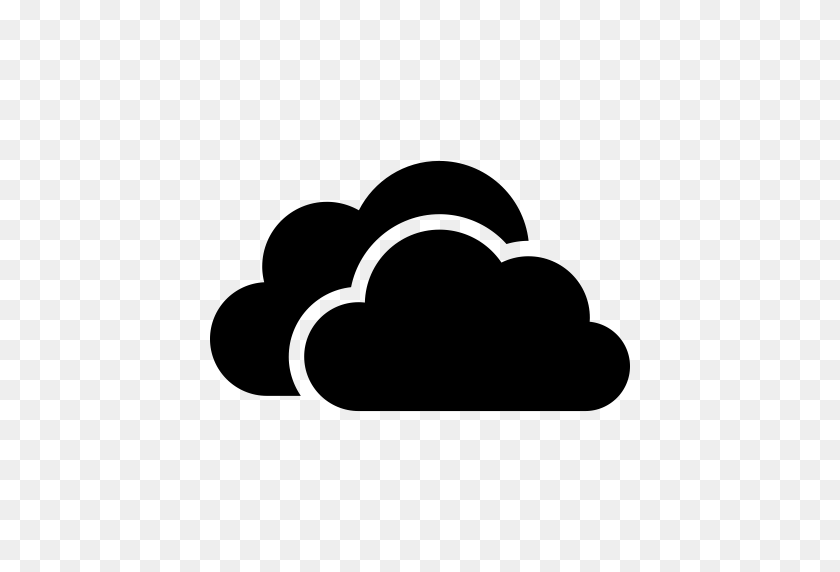 512x512 Cloud, Microsoft, Onedrive Icon - Black Cloud PNG
