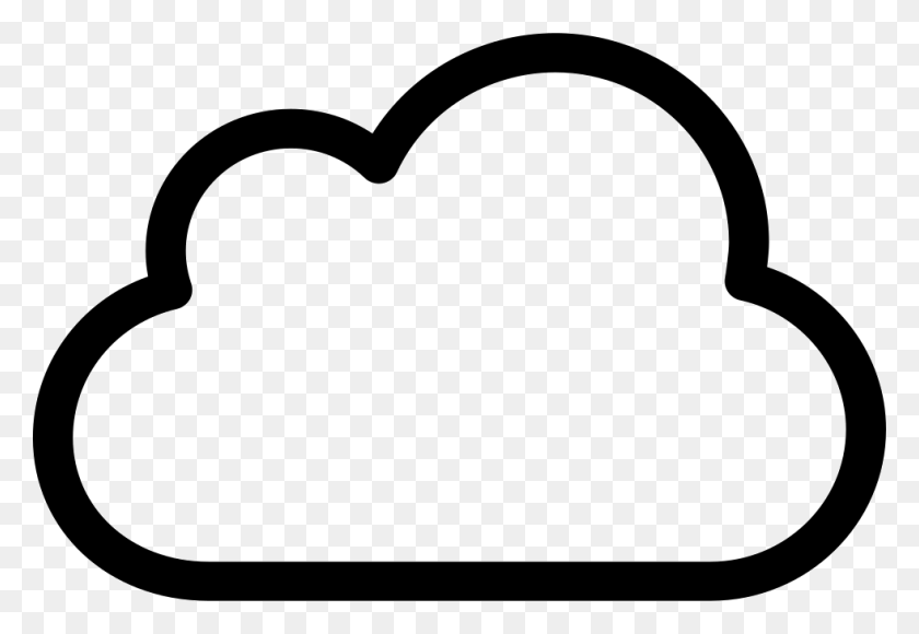 980x654 Cloud Outline Png Icon Free Download - Outline PNG