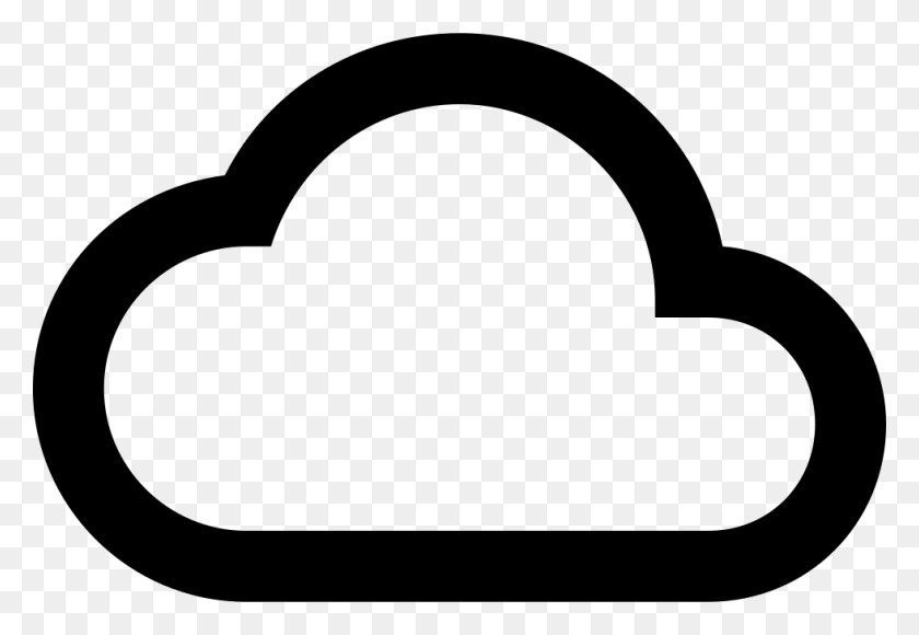 980x654 Cloud Outline Png Icon Free Download - Cloud Outline PNG