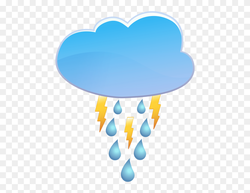 480x590 Cloud Rain And Thunder Weather Icon Png - Weather PNG