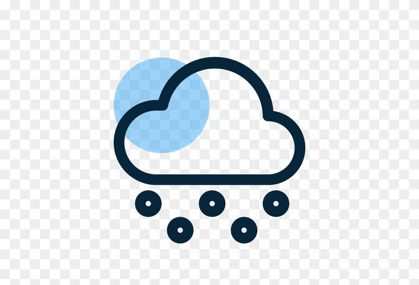 512x512 Cloud, Seasons, Snow, Snowing, Snowy, Weather, Winter Icon - Snowy Weather Clipart