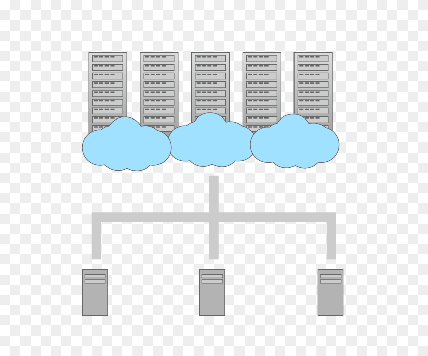 640x640 Облачный Сервер, Веб-Система, Синхронизация Персональной Информации - Компьютерный Сервер Клипарт