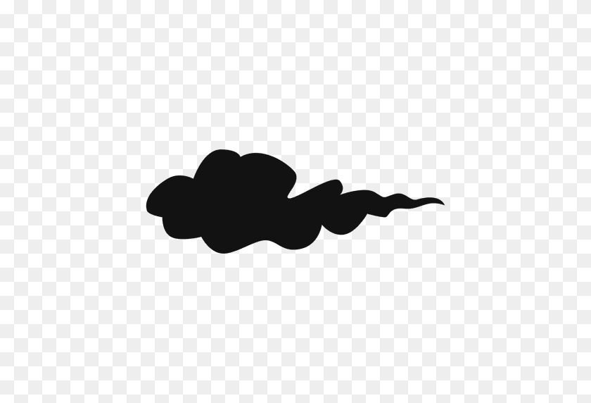 512x512 Cloud Silhouette - Smoke Cloud PNG