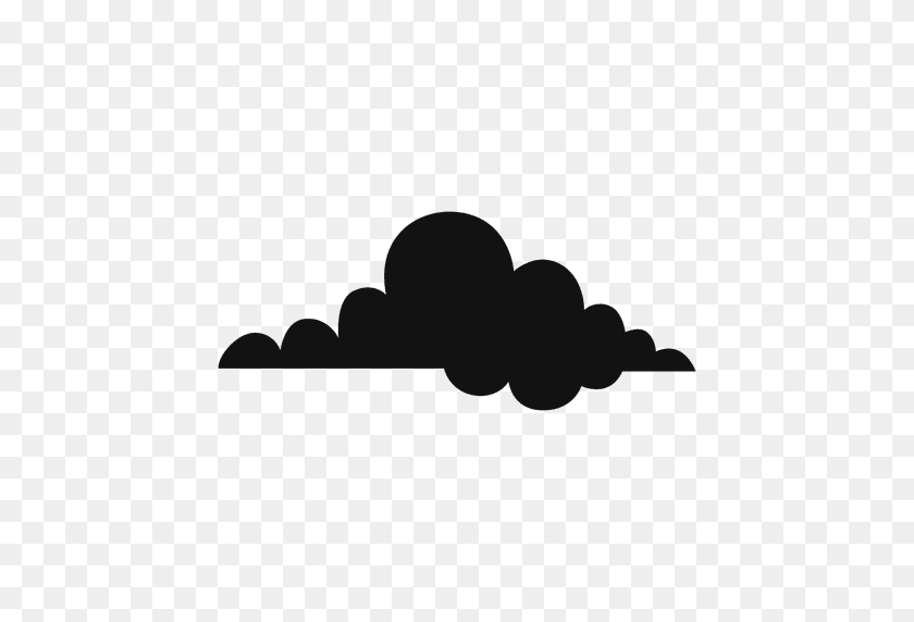 512x512 La Nube De La Silueta - Las Nubes Png Transparente