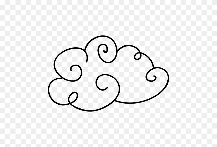 512x512 Cloud Sky Doodle - Doodle PNG