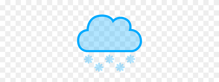256x256 Значок Облака Снег - Снег Png Прозрачный
