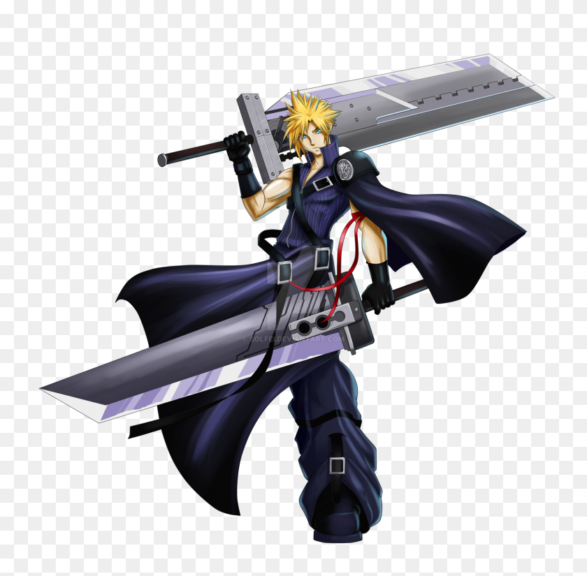 1600x1570 Cloud Strife Ac - Облачная Борьба Png