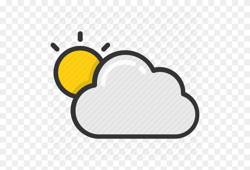 512x512 Cloud, Sun, Sun Beam, Sunny Cloud, Weather Icon - Sun Beam PNG