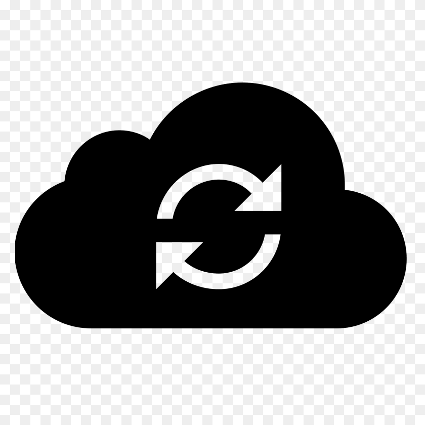 1600x1600 Cloud Sync Icon - Cloud Vector PNG