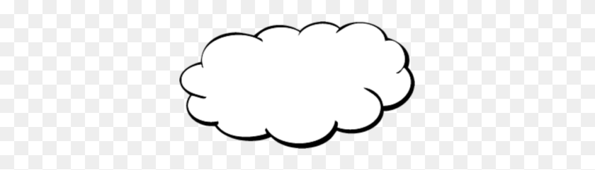 333x181 Clouds Black And White Clipart Clip Art Images - Black Cloud PNG