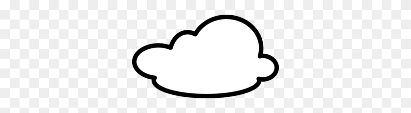 300x171 Clouds Clipart Black And White - Cloud Clipart Black And White