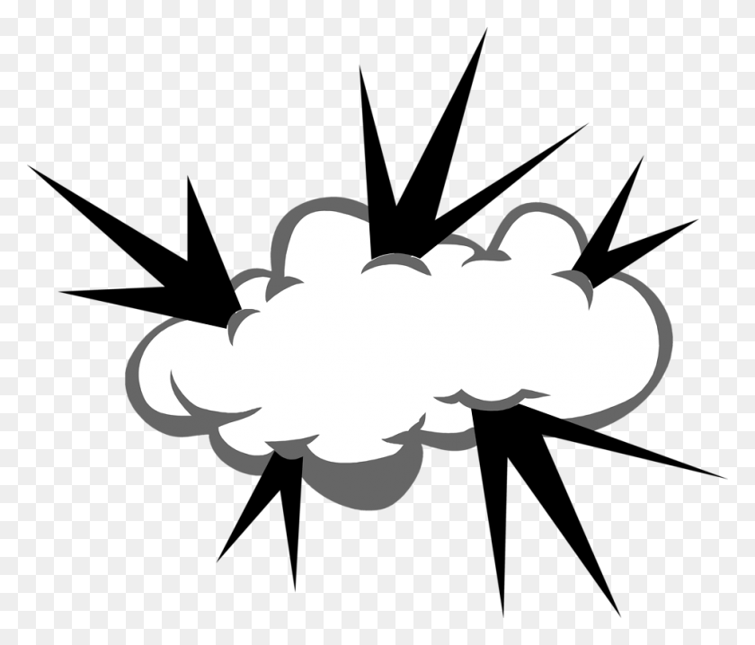 958x809 Clouds Clipart Explosion - Dark Clouds PNG