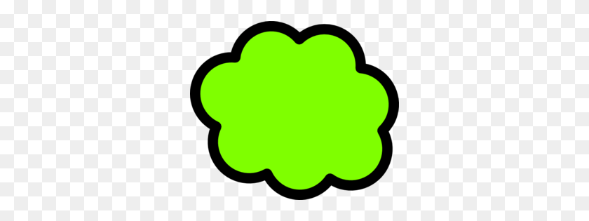 298x255 Clouds Clipart Green - Green Heart Clipart