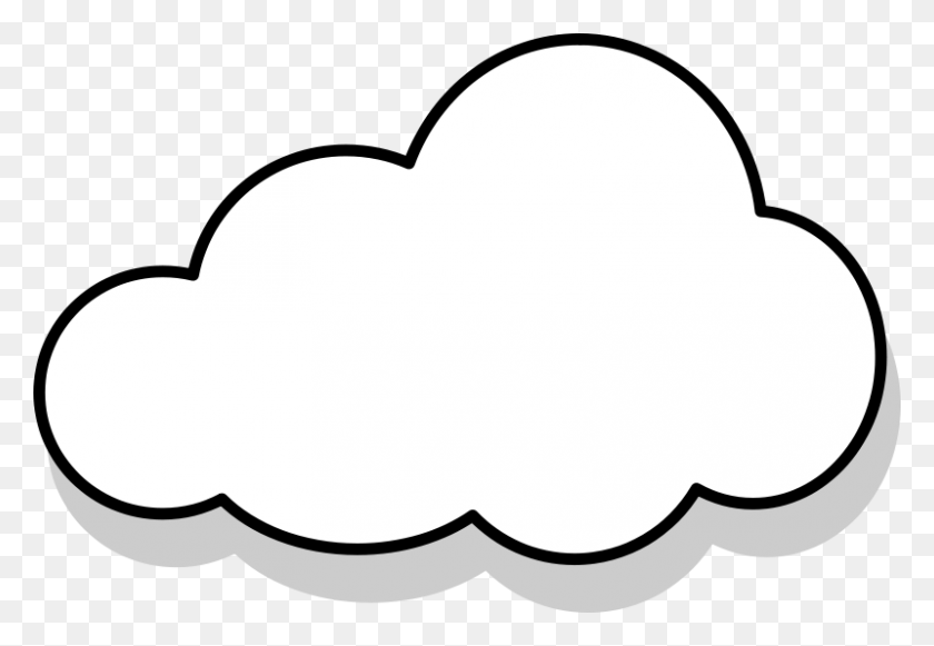 800x535 Clouds Clipart Images - Minecraft Clipart Black And White