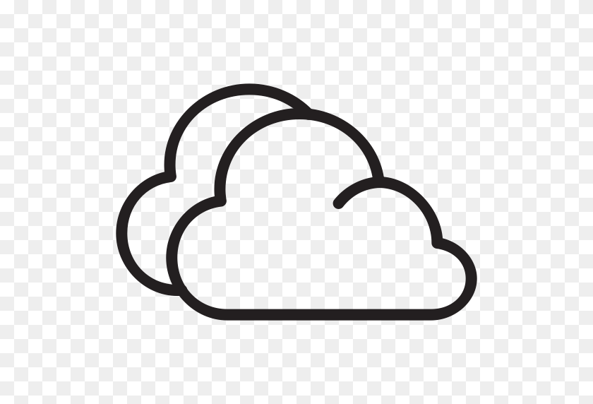 512x512 Clouds, Cloudy, Foggy, Weather Icon - Cloudy PNG