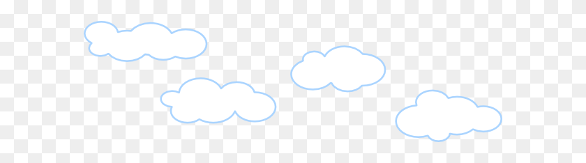 600x174 Clouds In The Sky Clip Arts Download - Sky Clipart