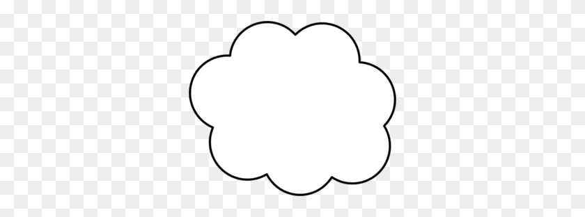 298x252 Clouds Png - Thinking Cloud Clipart