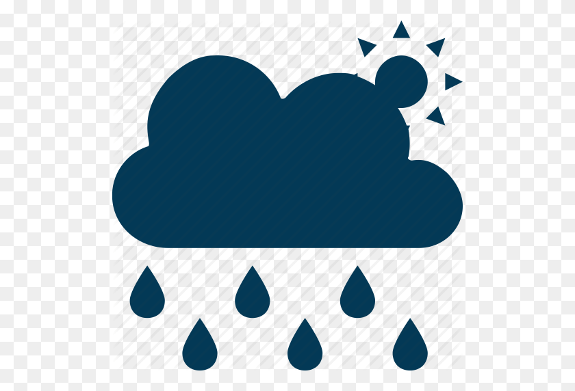 512x512 Облака, Дождь, Дождь, Дождливый Климат, Значок Погоды - Клипарт Дождливые Облака