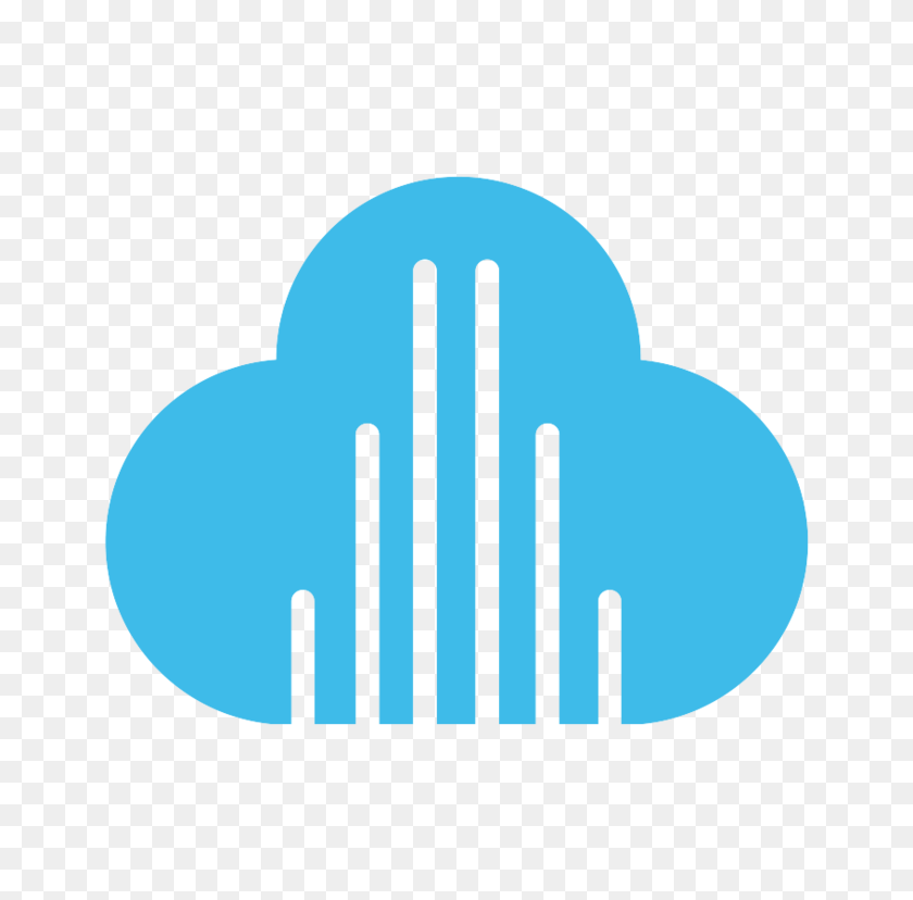 768x768 Cloudtower Icono De Alta Resolución - Nube Azul Png