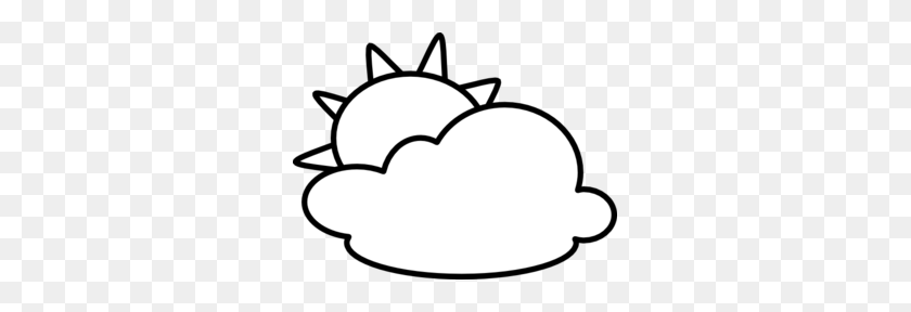 299x228 Cloudy - Partly Cloudy Clipart